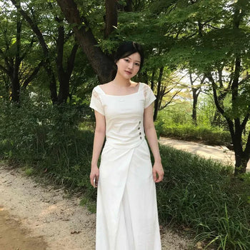 Loose Fit Flare A-Line Daily Long Skirt