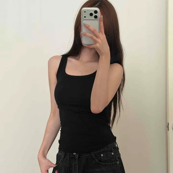 Ruti Plain Fitted Slim Fit Daily Sleeveless