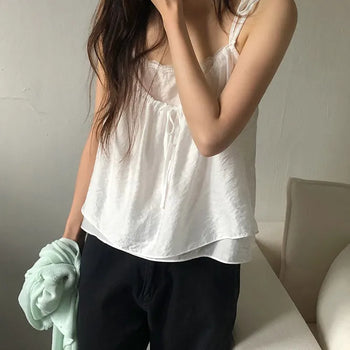 Sitter Pintuck Short Sleeve Blouse/Daily/ Layered