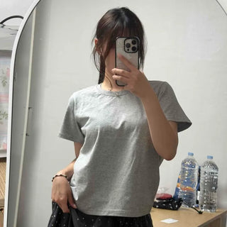 Red Bean Spandex Daily Short Sleeve T-shirt
