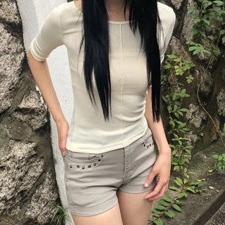 Anz Tencel Sleeve T-shirt
