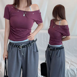 Jasmine Eyelet Off-Shirt