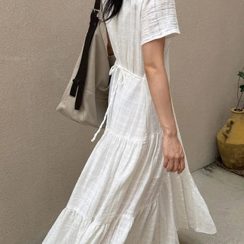 26 VACAY Crochet Romantic Lace Long Dress