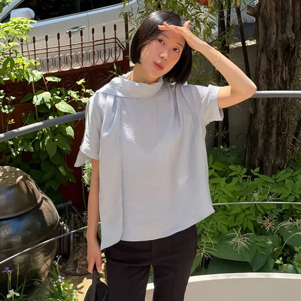 26SS ERR Scarf Blouse
