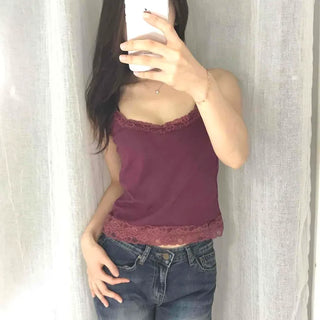 Wit Heartneck Lace Sleeveless Top