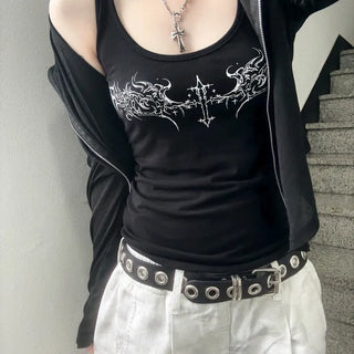 Sonata Y2K Hip Girl Cross Sleeveless (2 colors)