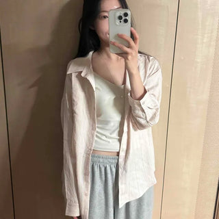 Verlaine Striped Linen Oversized Shirt