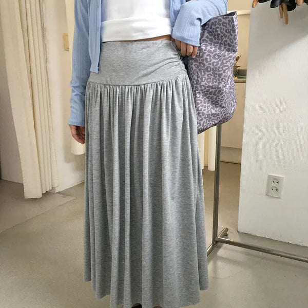 Ato Shirred Long Skirt