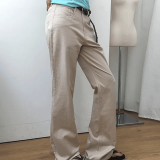 Bandella Slim Fit Semi-Bootcut Cotton Pants