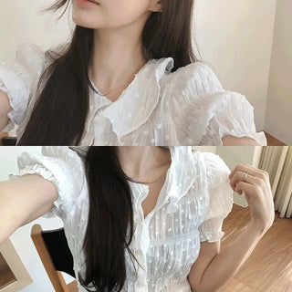 Hate Shirring Blouse