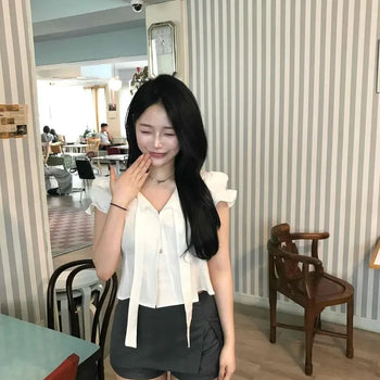 Touch Layered Slit Mini Skirt Pants