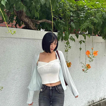 Coconut Slim Fit Summer Open Cardigan