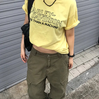 Noma Herringbone Cargo Pants  / Wide Fit / Cargo