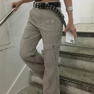 Tommy Cotton Pocket Cargo Bootcut Pants