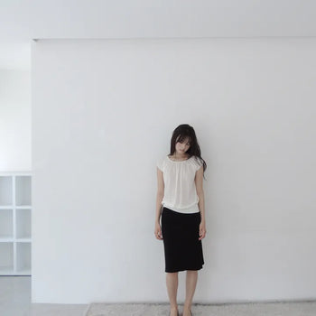 punching midi skirt  / punching midi skirt