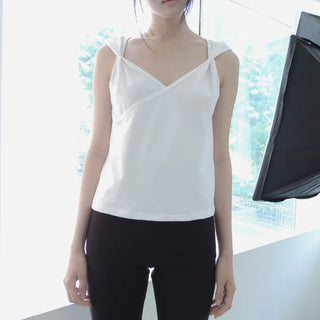 shoulder tie sleeveless