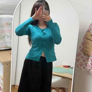 String Straight H-Line Daily Midi Skirt