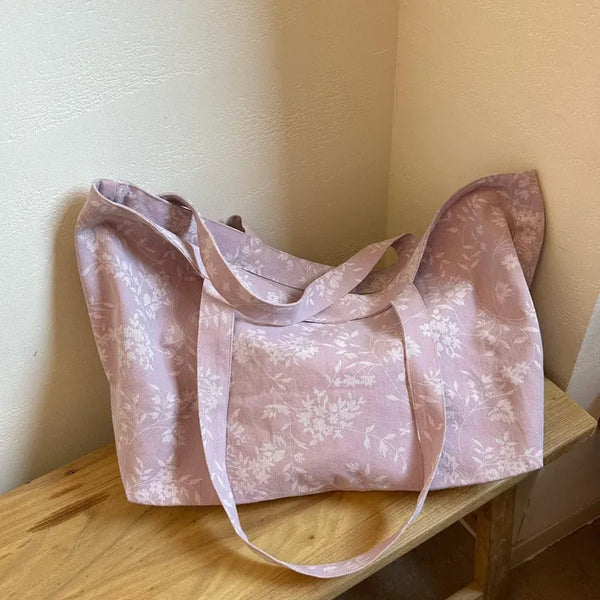 Vintage Flower Big Eco Bag (3 colors)