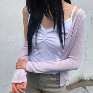 Jeniz Shirred Strap Sleeveless