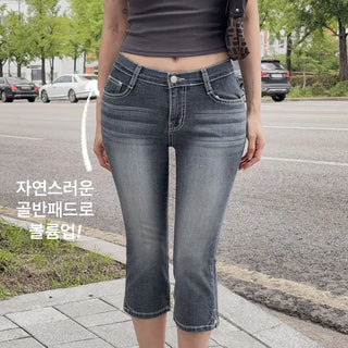 Prepen Capri Denim Pants [Hip Pads]