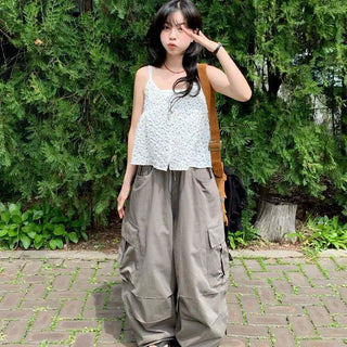 Fatigue Balloon Military Cargo Pants Plus Size Unisex Pocket Cotton Pants
