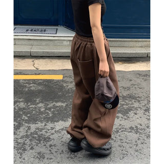 solid wide pants