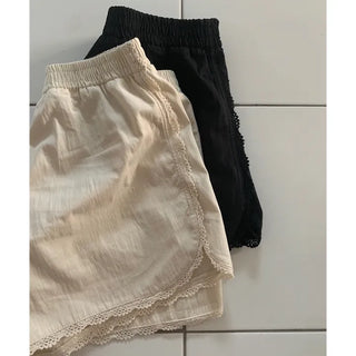 lace cotton short pants