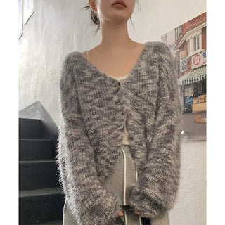 curly mix cardigan