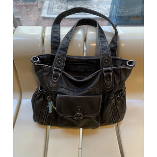 bow leather 2way bag