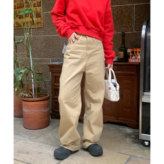 peanut cotton pants