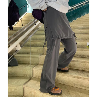 Layered tie pants