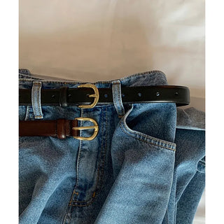 mono leather belt