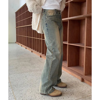 desert washing loose denim