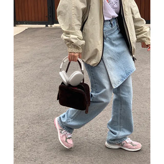 wrap skirt denim pants