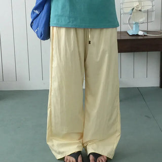 Colored wood string pants