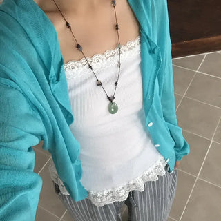 Maho Lace Layered Sleeveless Top