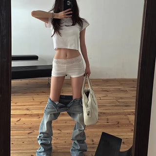 Sagging Lace Shorts