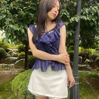 A-line Daily Casual Mini Skirt
