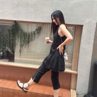Cut-out Bootcut Slim Fit Daily Shorts