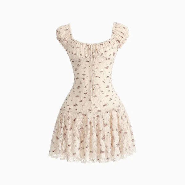 Rose Garden Flare Mini Dress