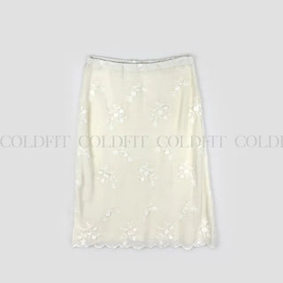 Rose layered skirt