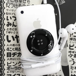 (Genuine MagSafe) Melody Button Smart Talk Musical Note Smart Grip Phone Decoration Button Finger Talk iPhone Galaxy Mobile Phone Stand