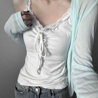 Slit Loose Fit Plain Long Sleeve Cardigan