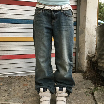 Remind Semi-Wide Denim Pants