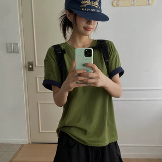 Ridge Color Block Roll-up Short Sleeve