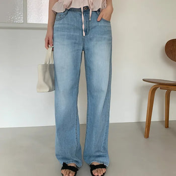 Airy Straight Denim -
