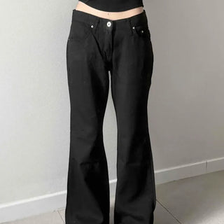 Cello Low-Rise Maxi Long Bootcut Pants