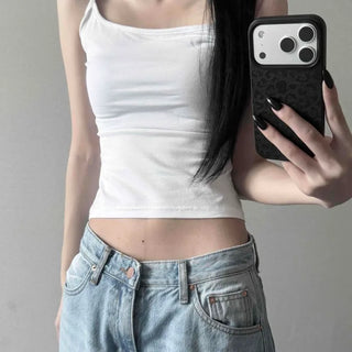 Roya Strap Slim Fit Plain Daily Sleeveless