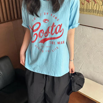 [Unisex] Vintage Printed Short Sleeve T-shirt (3 colors)