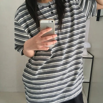 GARDER Striped Henley Tee